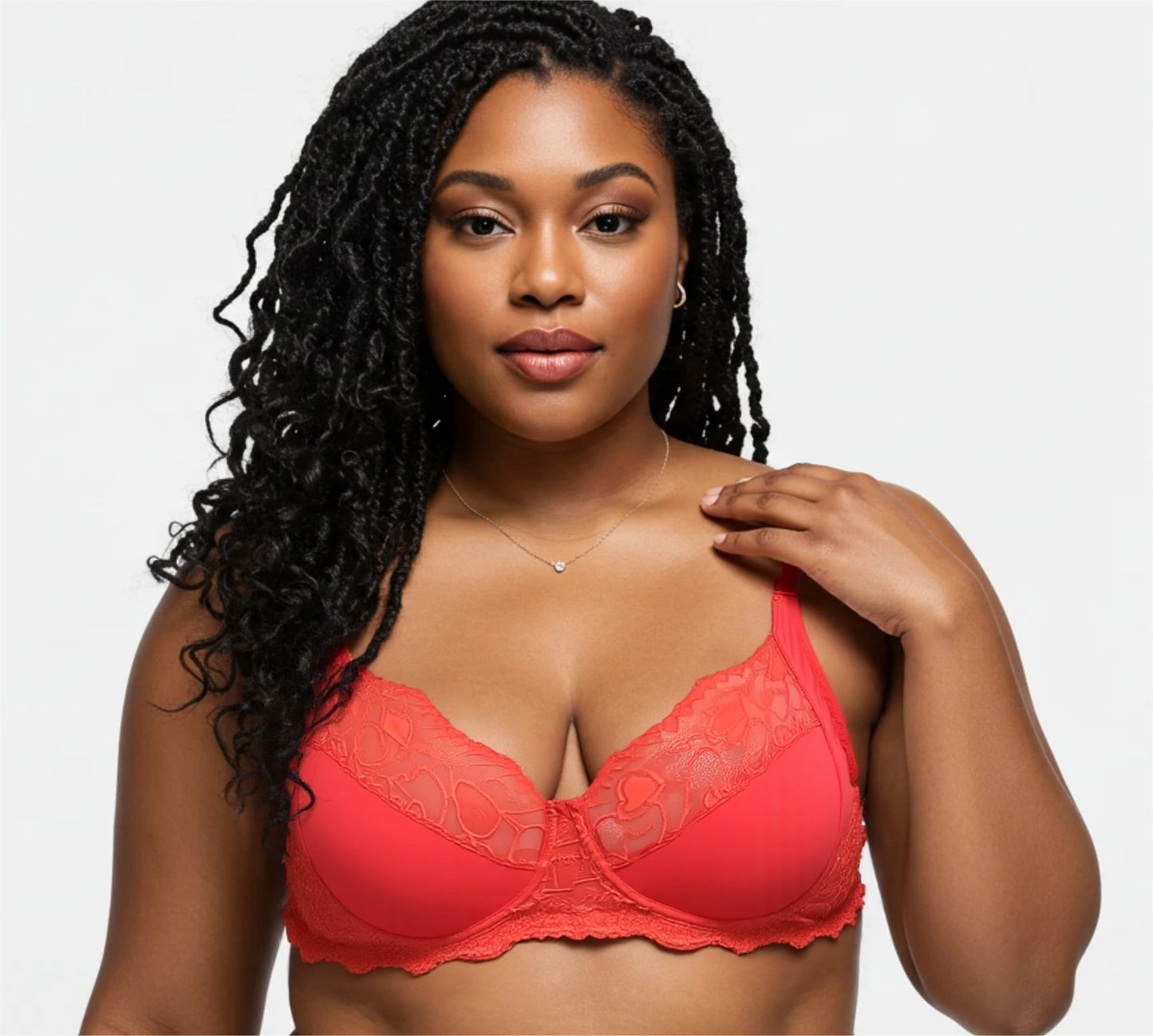 Spicy Red Lace Bra